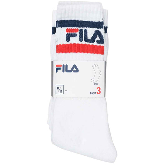 Fila Men's White 3-Pack Sports Socks