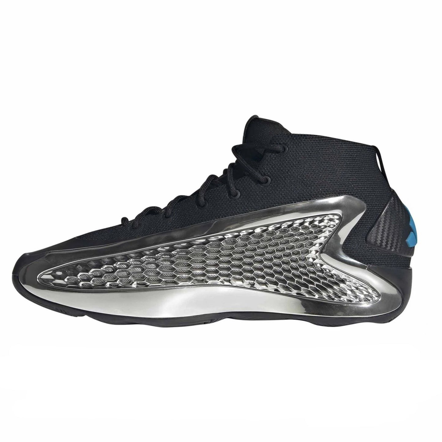 adidas Antony Edwards 1 shoes men's black and chrome basketball trainers RRP £120
