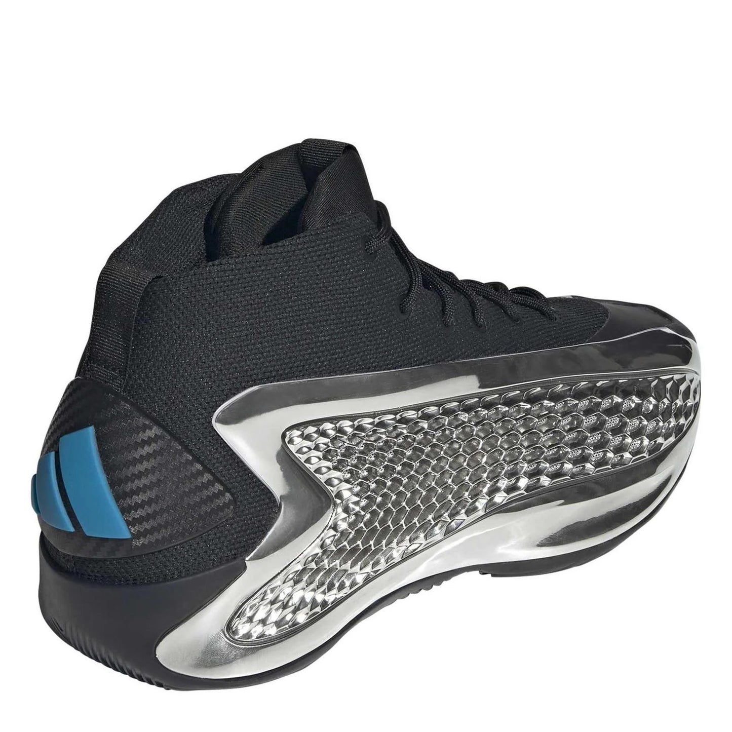 adidas Antony Edwards 1 shoes men's black and chrome basketball trainers RRP £120