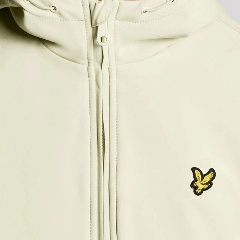 Lyle & Scott men's stone fleece back softshell jacket UK M RRP £125 Brand New