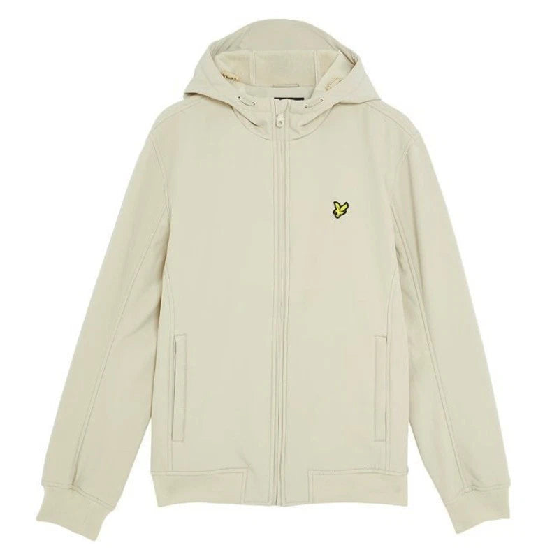 Lyle & Scott men's stone fleece back softshell jacket UK M RRP £125 Brand New